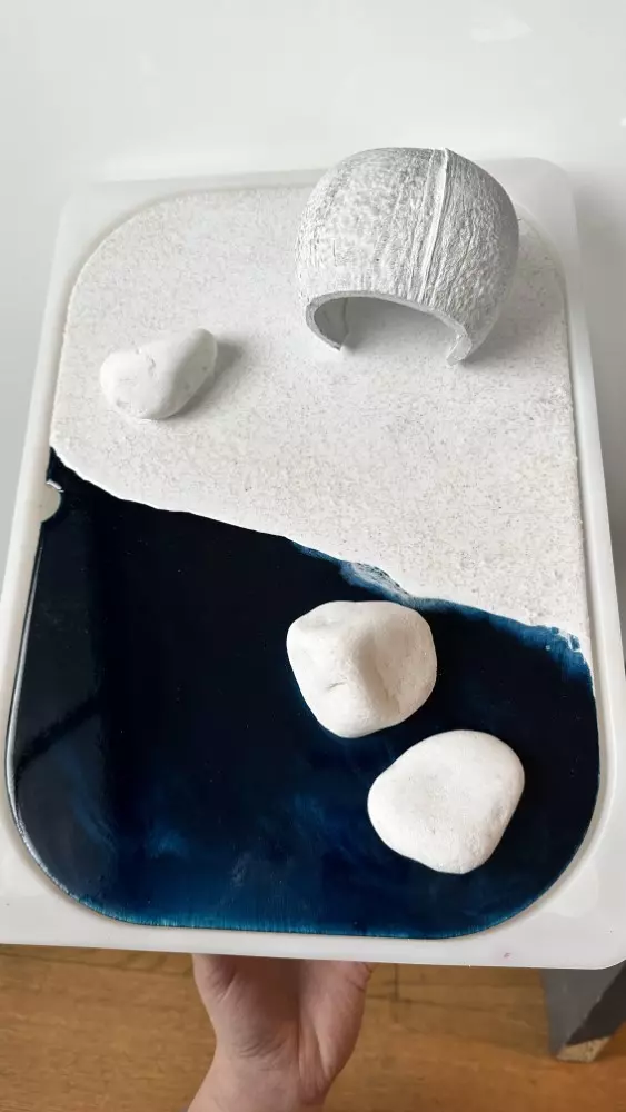 Panel arktyka/antarktyda z kartami edukacyjnymi - nakładka na na stolik Flisat/pojemnik Trofast